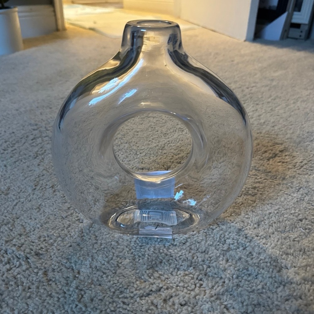 H&M Transparent Glass Circle Vase